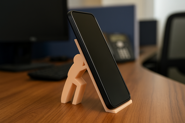 Human Pushing Mobile Holder thumbnail 2