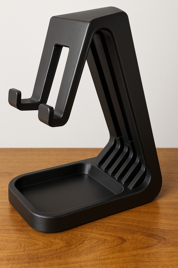 Classic Phone Stand with Storage Tray thumbnail 1