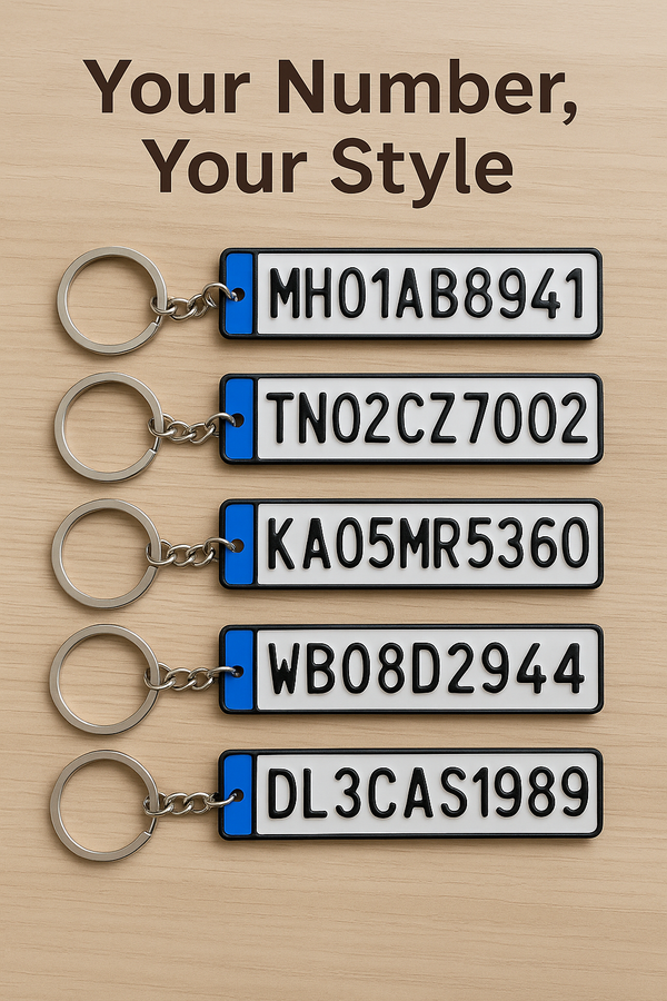 Custom Number Keychain thumbnail 3