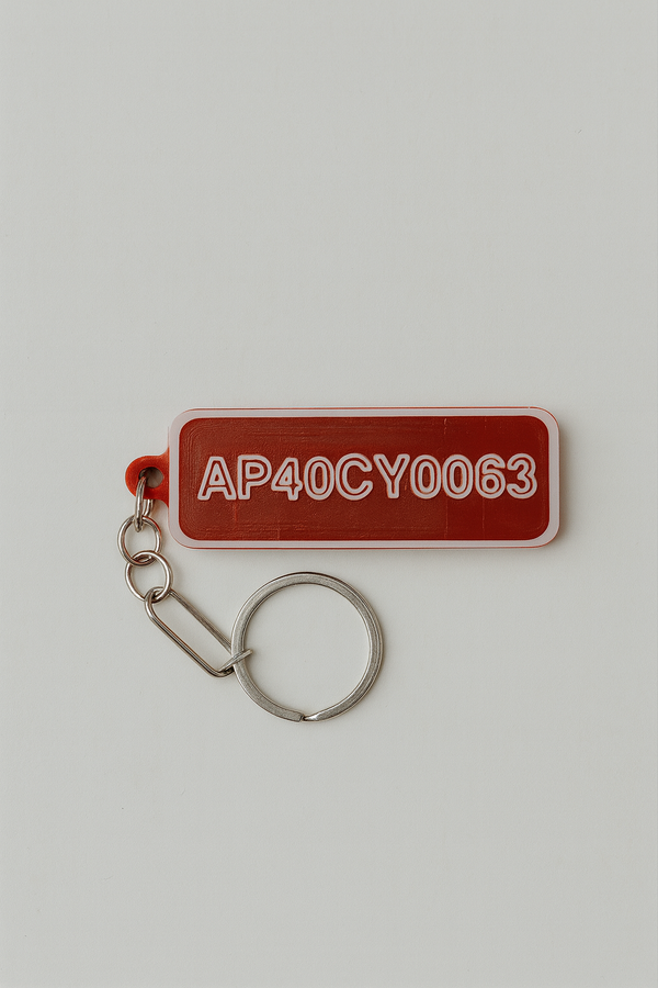 Name and Number Keychain thumbnail 2