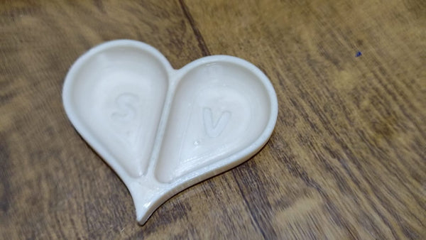 Heart Shape Couple Ring Organizer thumbnail 5