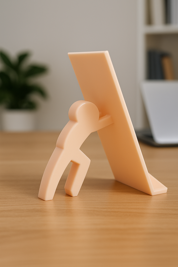 Human Pushing Mobile Holder thumbnail 1