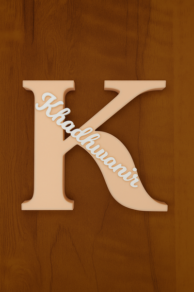 Personalized Alphabet Name Stand