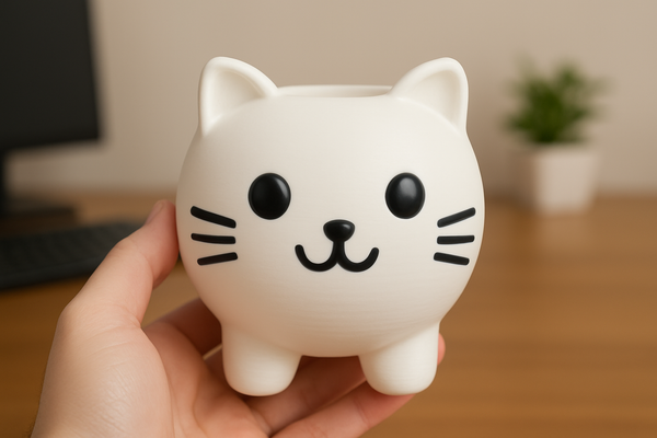 Cute Kitten Planter thumbnail 3