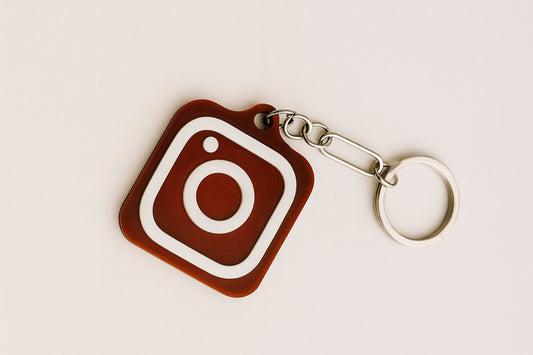 Instagram logo NFC keychain