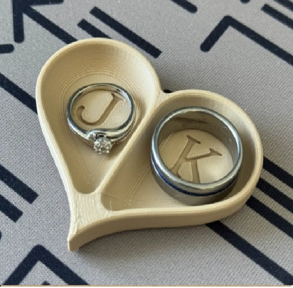 Heart Shape Couple Ring Organizer thumbnail 1